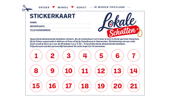 stickerkaart